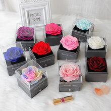 Load image into Gallery viewer, Preserved Flower Rose with Love You Necklace in 100 Languages Gift for Her, Enchanted Real Rose Flower Valentine'S Mother'S Day Anniversary Wedding Romantic Gift for Girlfriend Wife Mom