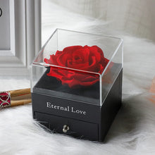 Load image into Gallery viewer, Preserved Flower Rose with Love You Necklace in 100 Languages Gift for Her, Enchanted Real Rose Flower Valentine'S Mother'S Day Anniversary Wedding Romantic Gift for Girlfriend Wife Mom