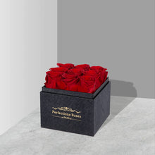 Load image into Gallery viewer, Preserved Flowers in a Box, Red Real Roses Long-Lasting Rose Birthday Gifts for Her Anniversary Mother'S Day Valentine'S Day Christmas Day(Black Medium Square Box)