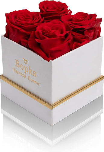 Preserved Real Roses in a Box Eternal Rose Gift Box Unique Gift Set for Her Long Lasting Roses Preserved Fresh Real Flower Rose Immortal Roses Valentine’S Day Anniversary Birthday Gift